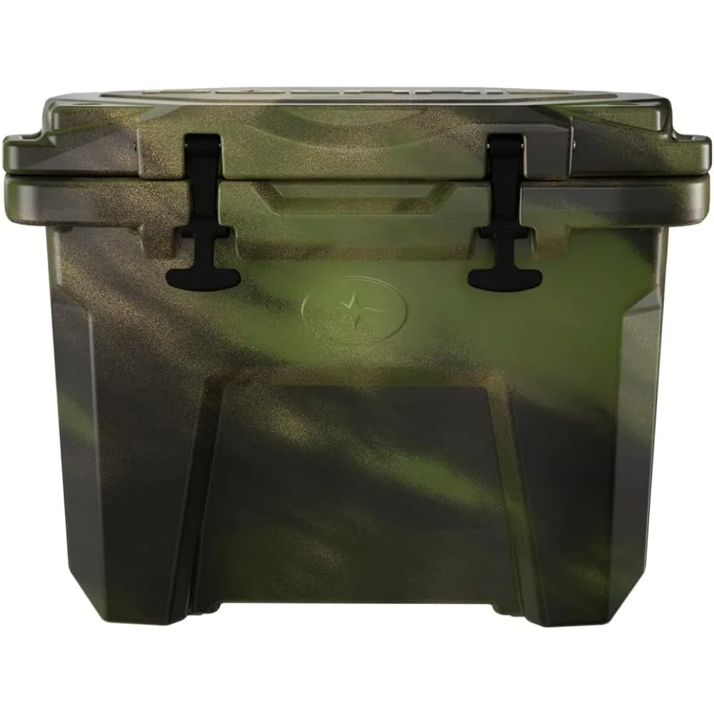 30 Quart Cooler, Limited Edition Camo, Durable, Lockable, Keeps Ice Cold Longer, Easy to Carry, Tie-Down Cooler