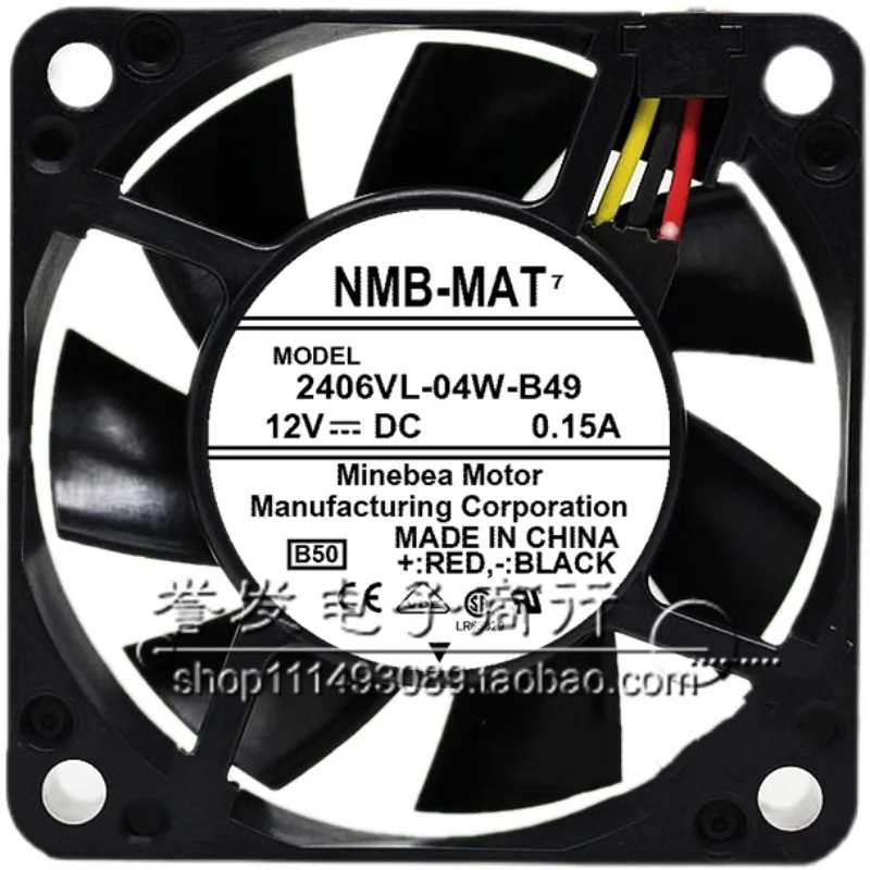 جديد الأصلي 2406VL-04W-B49 12V 0.15A 6015 60x60x15 مللي متر مروحة التبريد المبرد