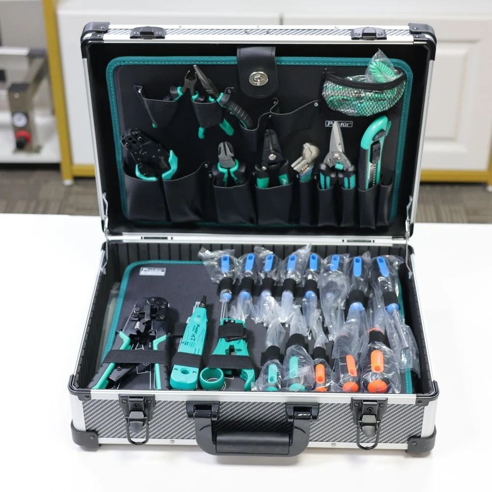 

PK-1938M Professional Telecom and Network Engineer Repair Tool Kit Network Monitoring System Installation and Maintenance