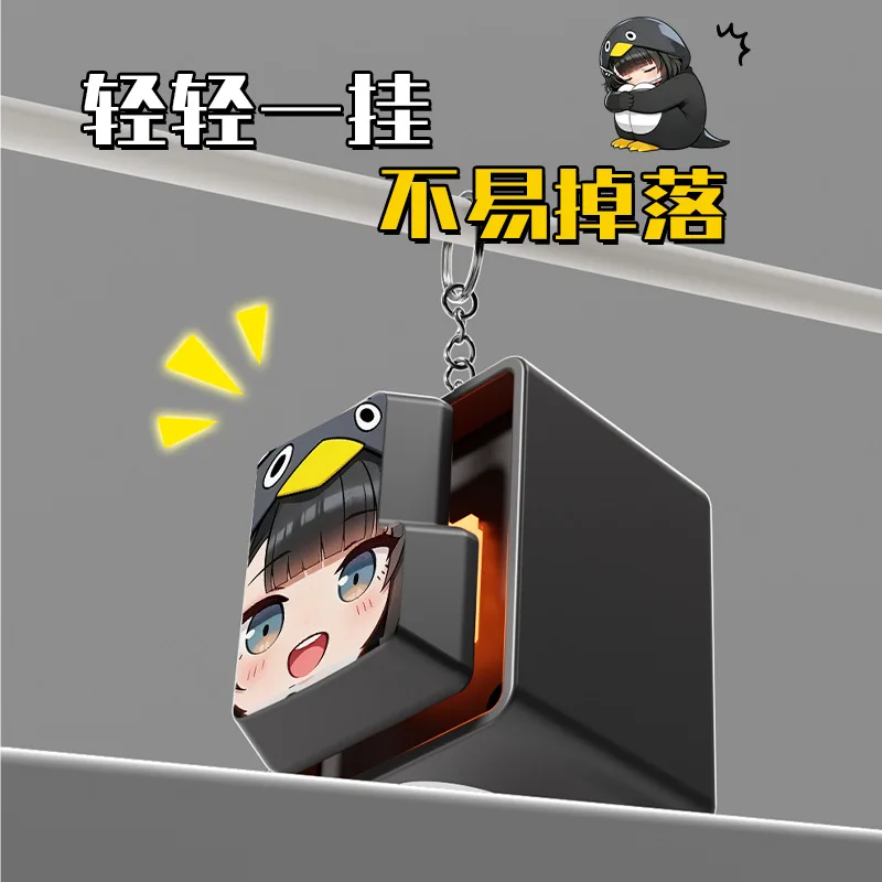 Gugu Gaga Penguin Doll Cute Anime Fans Decompression Fidget Enter Glowing Sound Keychain Funny Pendant Stress Relief Toy view 5