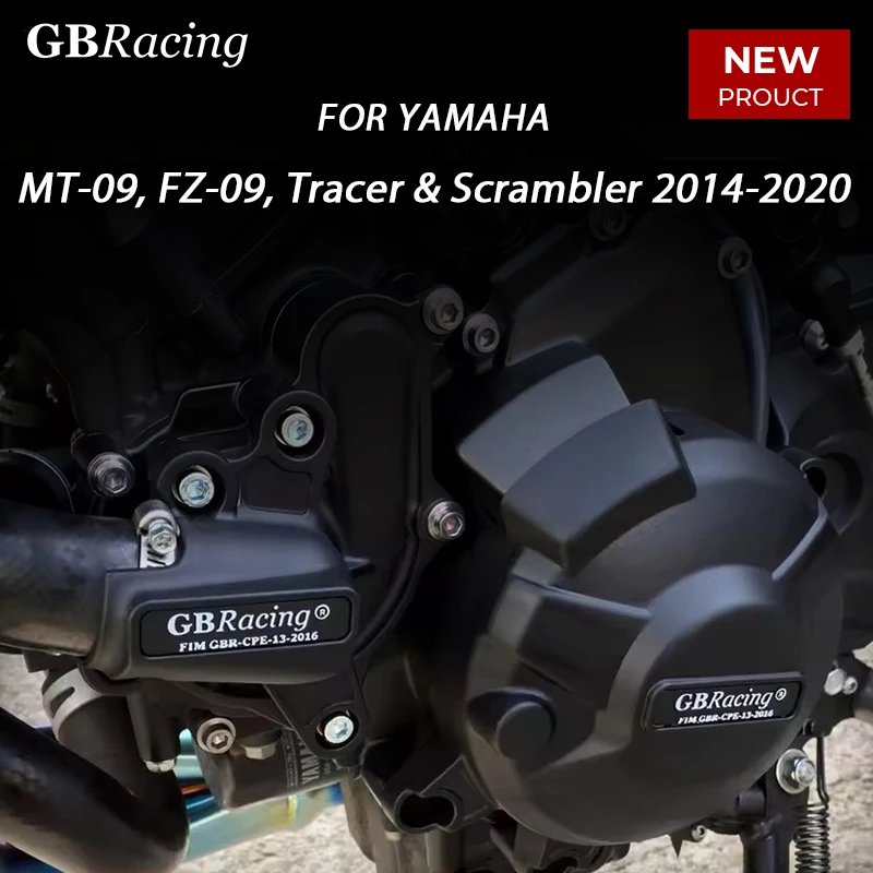 

MT-09, FZ-09, Tracer & Scrambler Engine Cover Set 2014-2020 Alternator Cover Clutch Cover Pulse Pump Cover GBRacing For YAMAHA