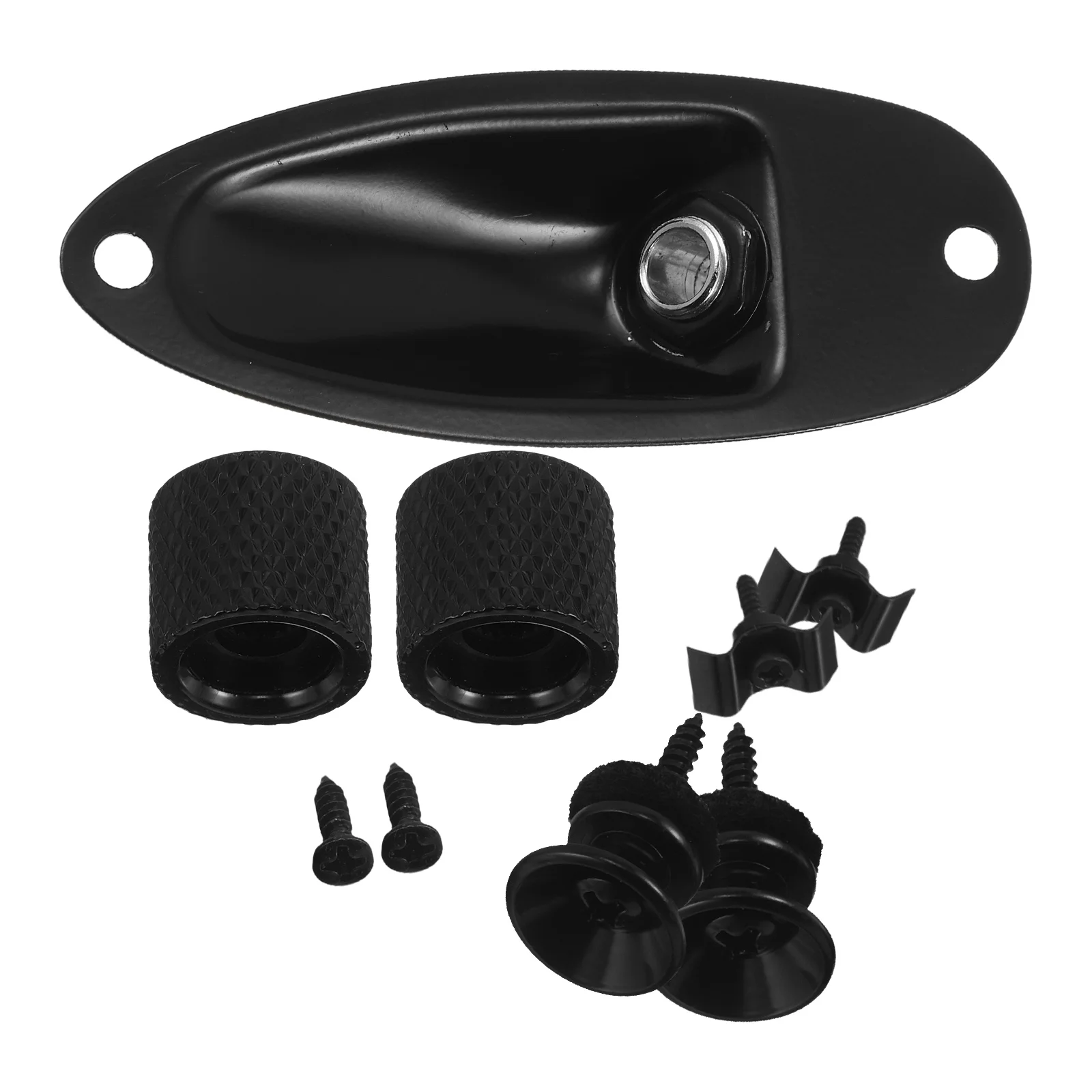 

Guitar Accessories Bass Jack Socket End Pin Button Knobs Metal for Men Electric