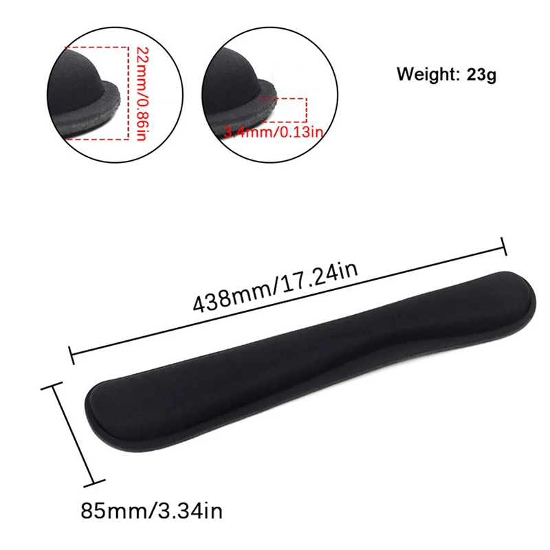For PC Computer Gaming Keyboard Raised Platform Hands Keyboard Wrist Rest Pad Wrist Rest Mouse Pad Memory Foam Superfine Fibre
