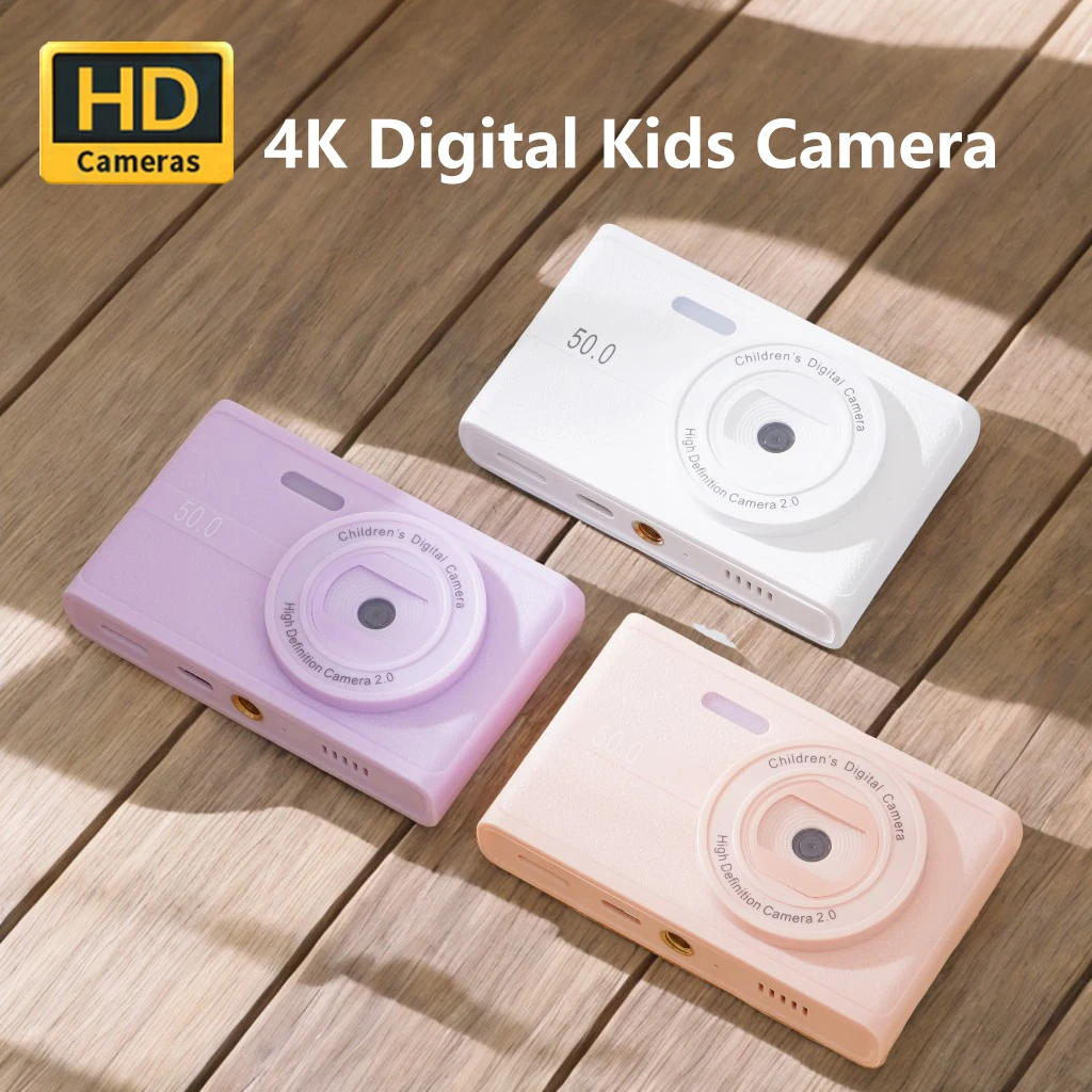 4K Mini HD 1080P Kids Digital Camera Kids Toy Camera Dual Camera 50MP Kids Favorite Gift Kids Campus Selfie Trave Color Camera