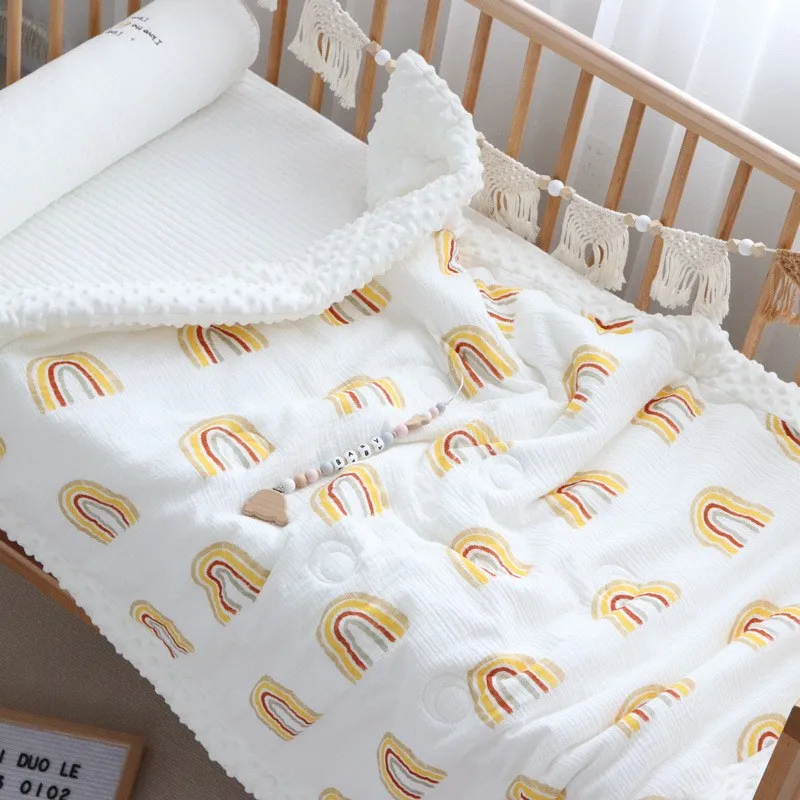 Thick Baby Quilt Pure Cotton Spring Autumn Winter Newborn Baby Blanket 100x120cm 120x150cm Pacify Kids Children Blanket For Bed