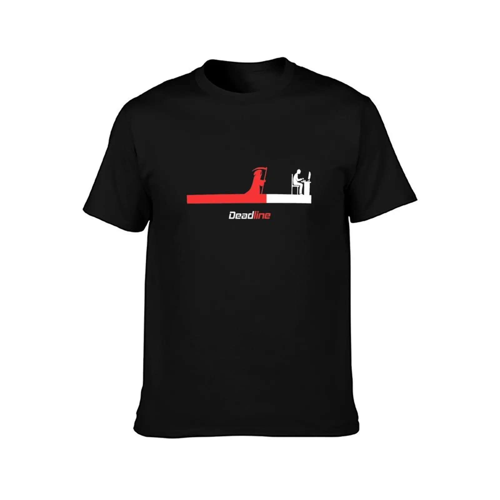 Deadline time coding programer T-Shirt Basic Plain Tee for Spring and Summer T-Shirt