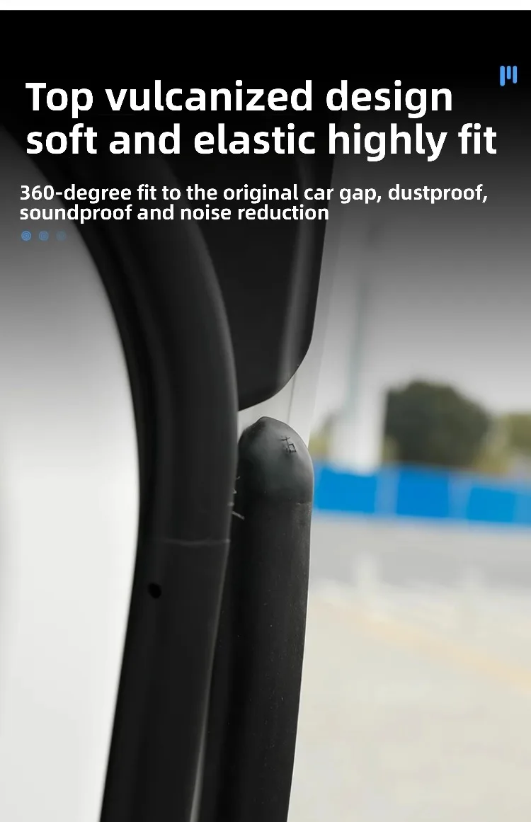 For BJ BAIC 212 T01 / EMC 212 Car Door Sound Insulation Strip Whole Car Dust and Noise Reduction Sealing Strip Accessories detail image 6