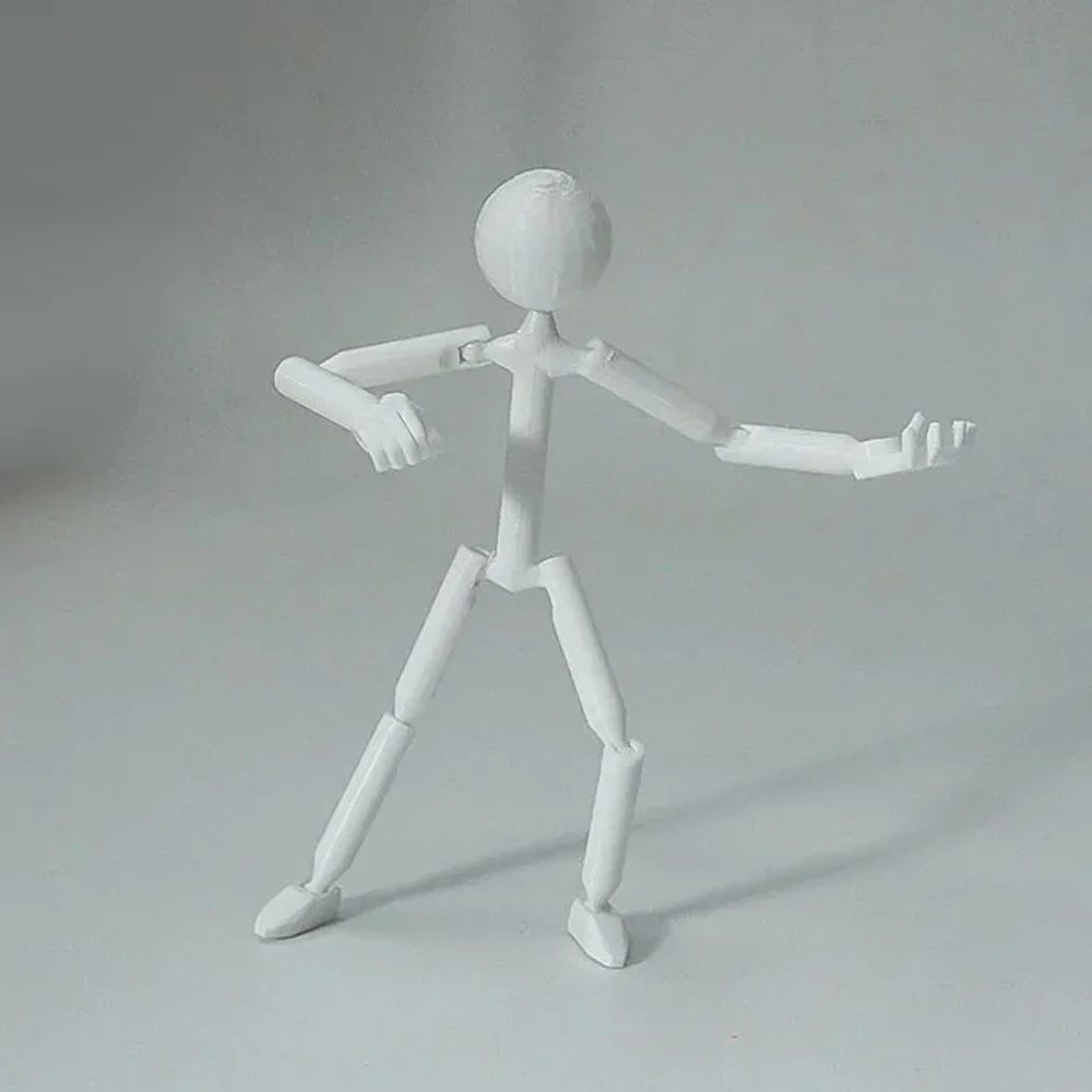 Multi-Jointed Multi Joint Stickman Toy Movable 3D Printing 3D Printed Mannequin Novelty Action Figure Stickman Assembled Robot