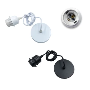 Vintage E27 Hanging Lampe Träger mit 1 m 1,5 m hängenden Drahtstütze der Deckenlampenbasis der Lampe zum Hängen von Leuchten Panger Leuchten Kronleuchter 10 Hauptverkaufsunterstützung Plafon - №7