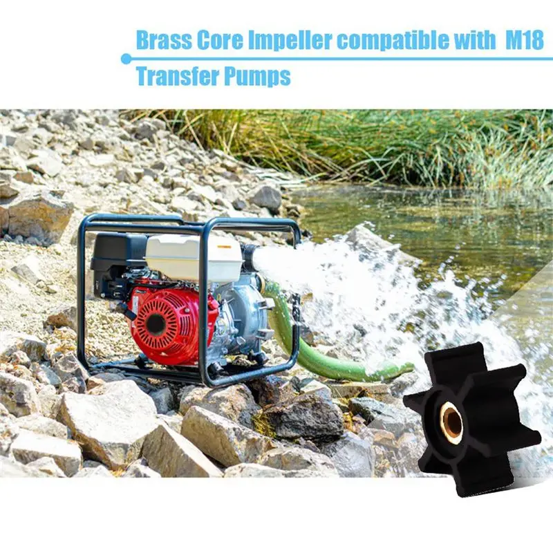 Feb.49-16-2771 Brass Core Impeller With O-Ring Kit Compatible With For M18 Transfer Pumps Set Kit