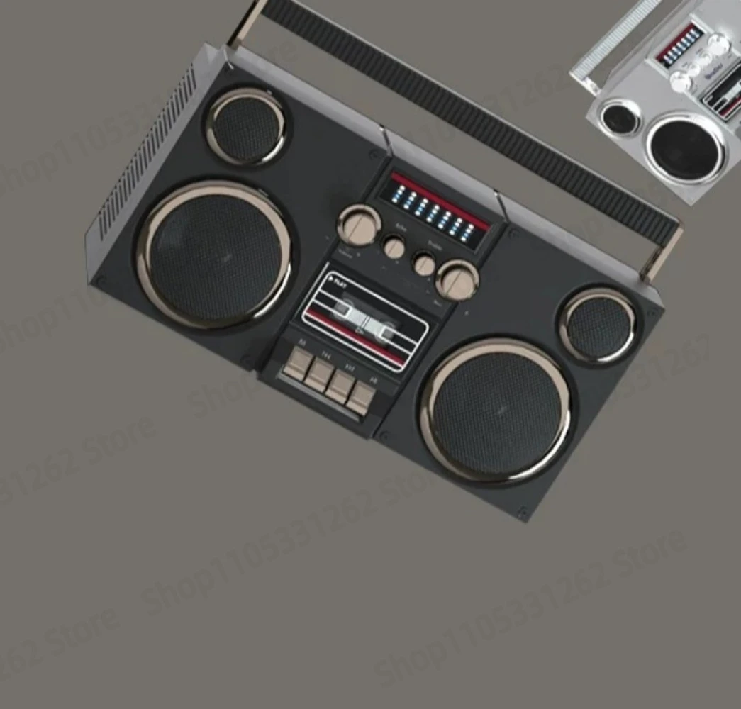 D2 Vintage Bluetooth HiFi Speaker Radio Portable Indoor Outdoor High End Stereo