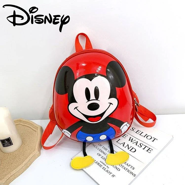 Disney  Mouse Mickey Mouse Cartoon Cute Small Fun Kindergarten Male and Female Baby Hard Shell Small School Bag Trendy Style