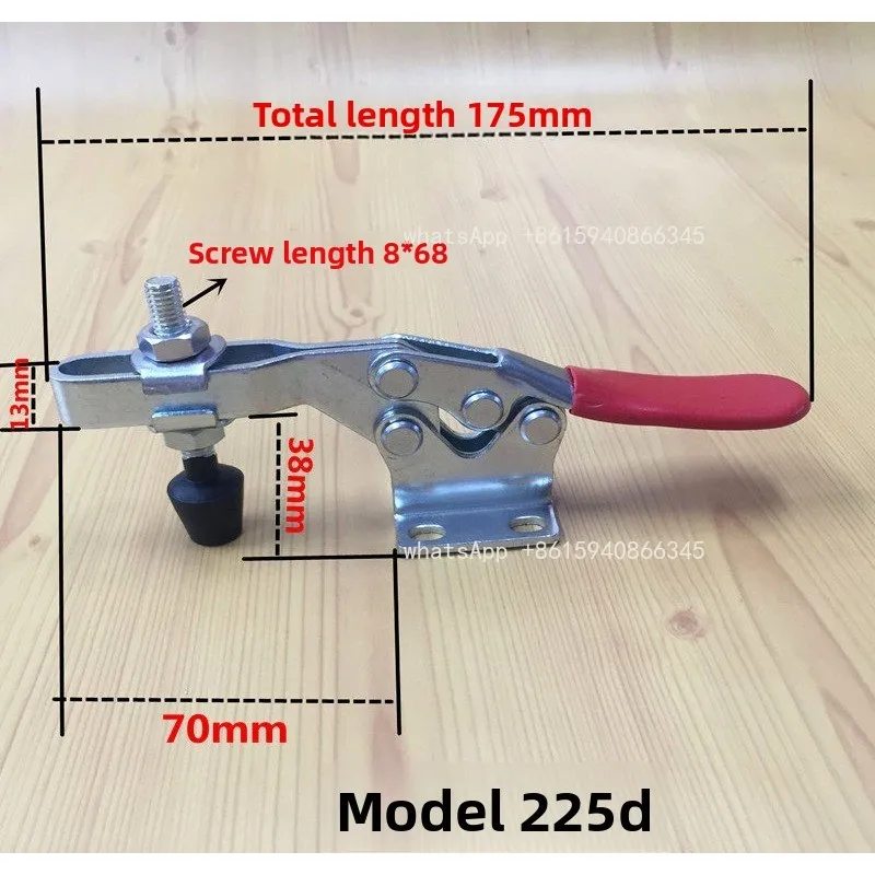Horizontal Quick Clamp Vertical Press Latch Type Fixture Fixed Lock Clamp Tensioner 203F