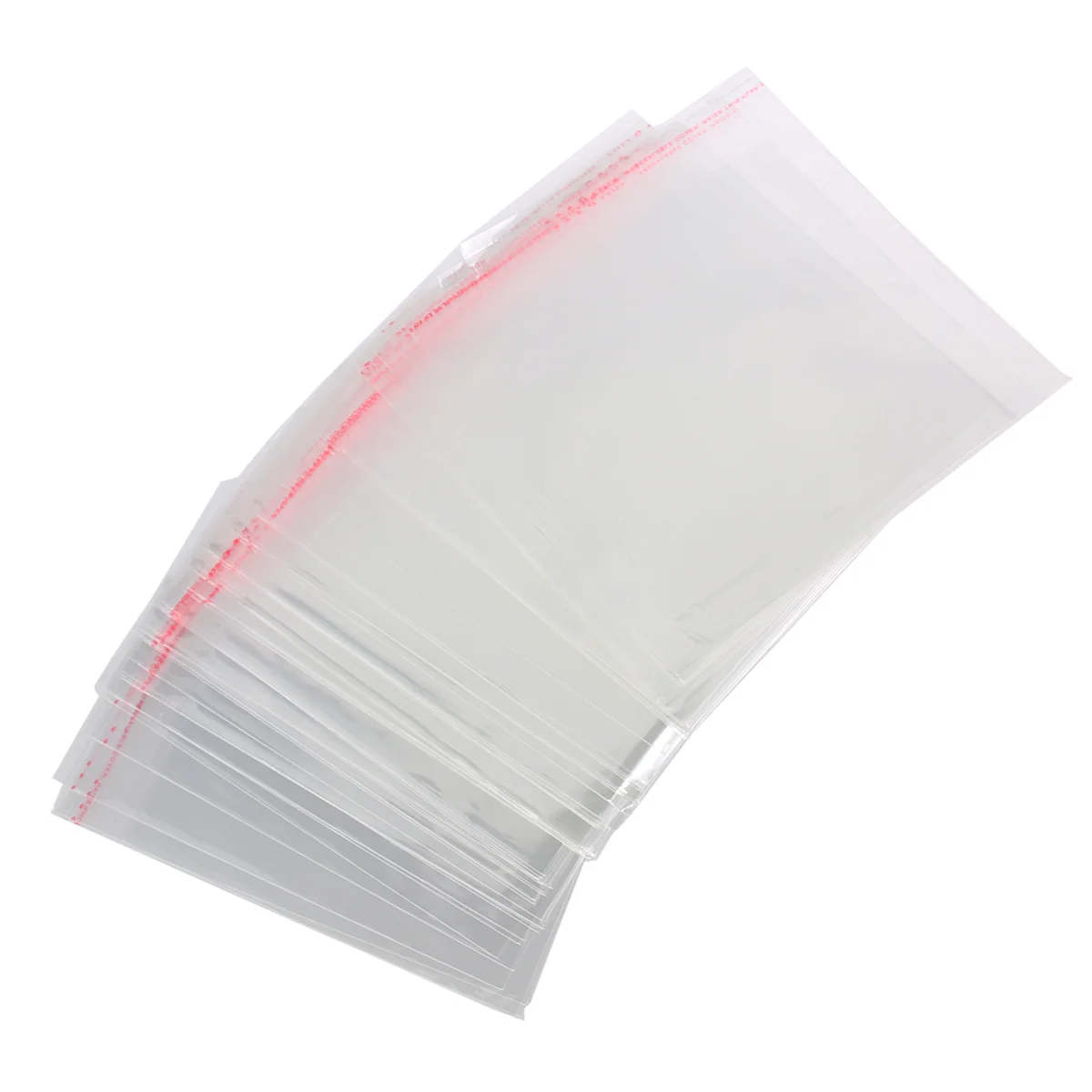 100PCS 10 15CM Clear Adhesive Cellophane Retail Pack BOPP Material Non Porous Strong Rigid Ideal for Bakery Soap for Bakery