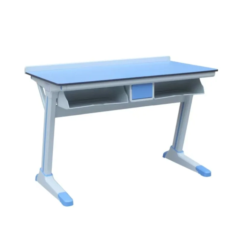 Modern Iron Student Desk Phenolic Countertop 2 Drawers Biochemistry School Laboratory Furniture