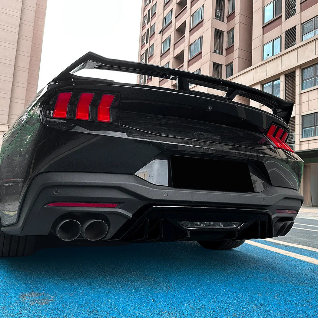 

FOR Ford Mustang MK7 2024+ Car Rear Bumper Diffuser Splitter Lip Spoiler Monjaro Tuning Exterior Body Kit Accessories