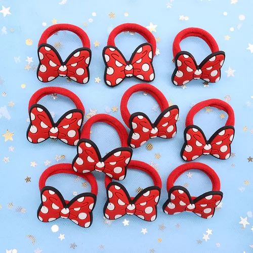 Coletero de lunares para niñas, accesorios para el cabello, 2 piezas