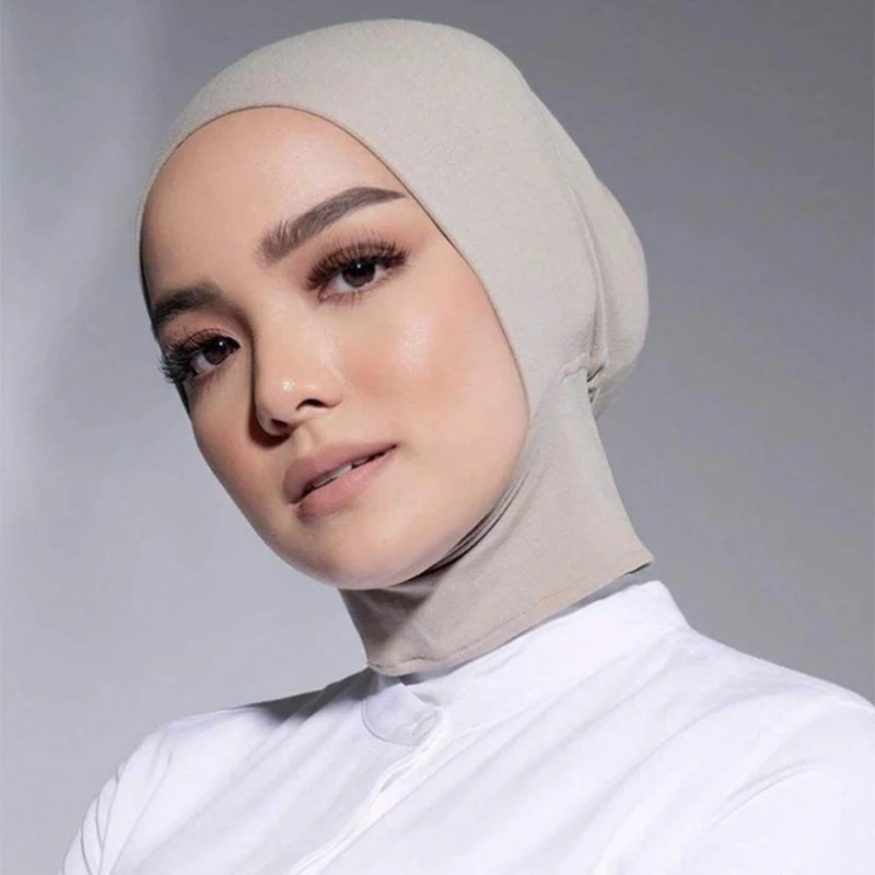 2024 New Fashion Luxury Cotton Islamic Caps Women Wholesale Formfitting Muslim Modal Women's Bottom Hijab