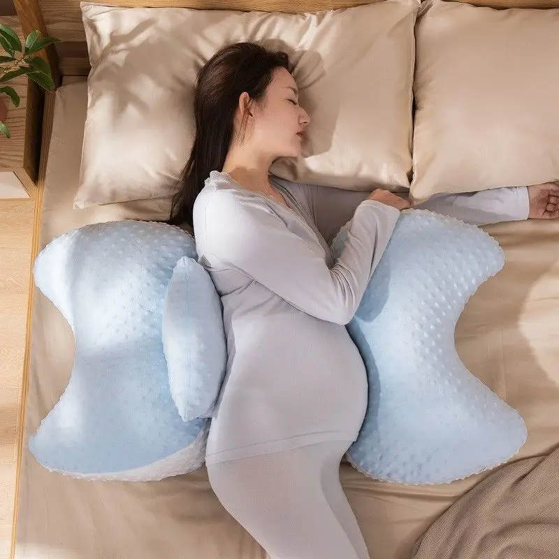 Oreiller de soutien de grossesse moderne en forme de U, oreiller de couchage latéral, oreiller complet pour le corps, le ventre, la taille, les jambes, meilleure vente