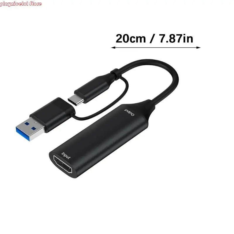 E8BA Video Card USB+Type C to HDTV USB Video Device Convert Digital