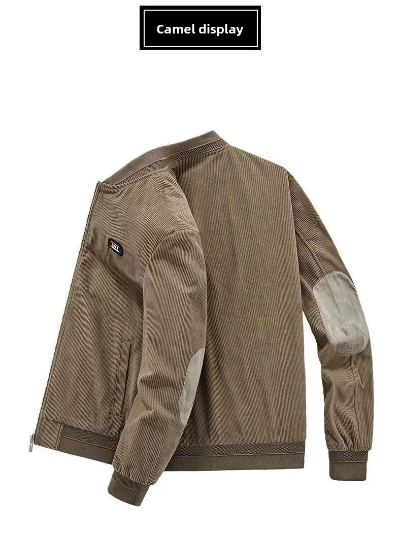 

Вельветовый мужской костюм в стиле ретро Jaet Thiened Spor, повседневная теплая осенне-зимняя новая верхняя одежда премиум-класса для подростков