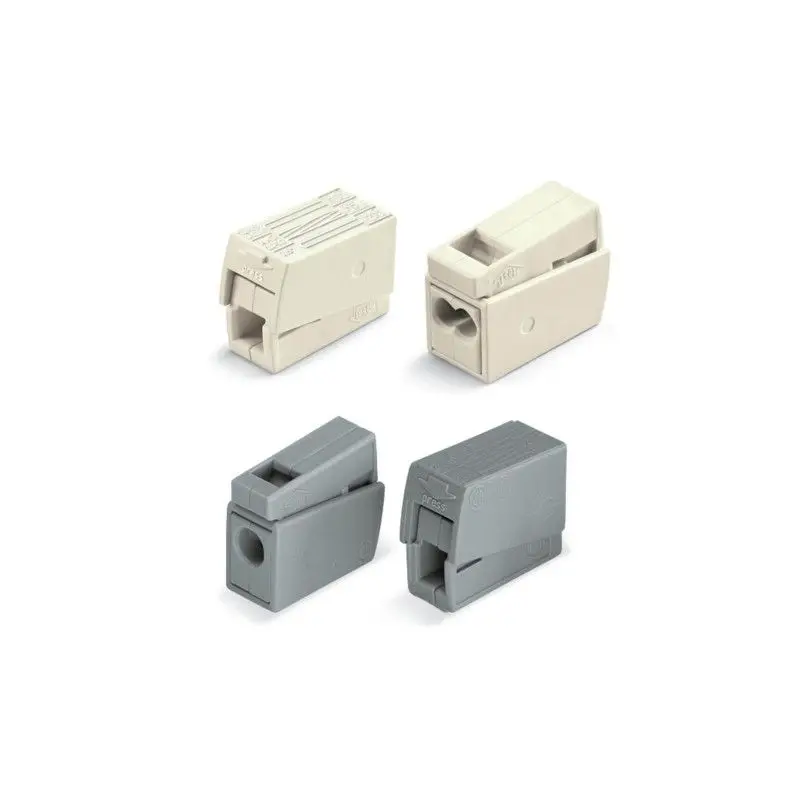 Original WAGO 224‑101 224‑112 Lighting Fixture Connector Push‑button Spring Terminal Block 24A 400V For Lamp Quick Wiring