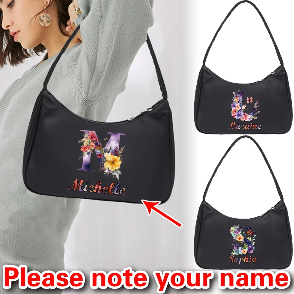 Personalized Customized Fashion Women's Shoulder Bag Pattern Underarm Bag Shopping Travel Bag