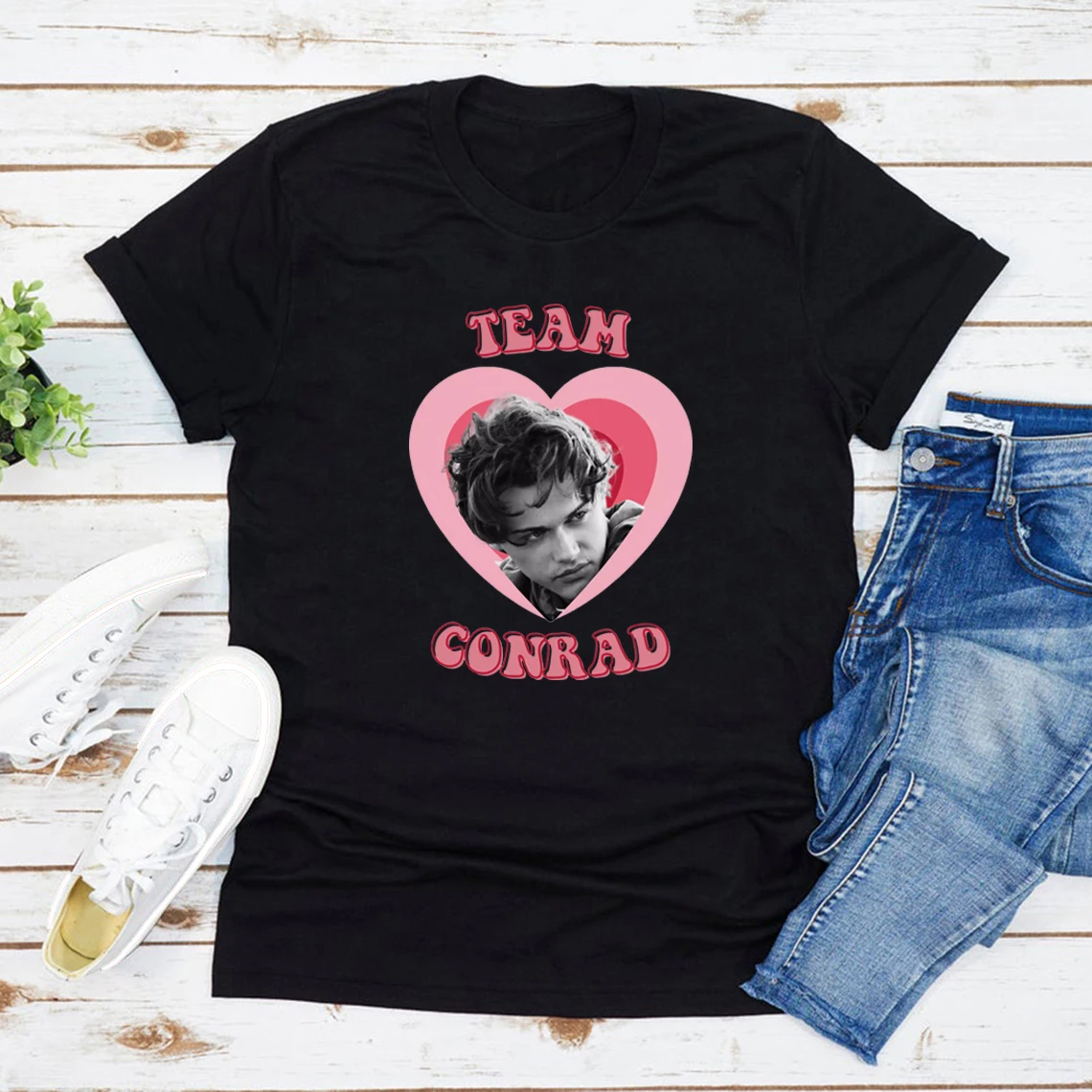 The Summer I Turned Pretty Team Conrad T-Shirt TSITP Cousins Beach T Shirts Women's Short Sleeve Graphic Tees Streetwear Tops