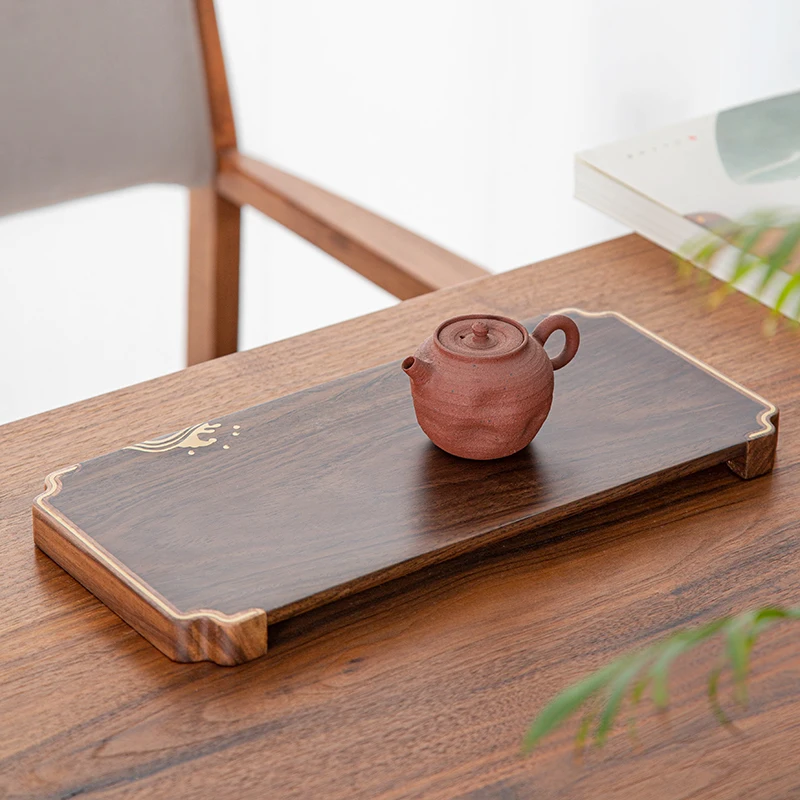 Luxury Serving Vanity Tea Tray Japanese Wooden Desk Tea Tray Rectangle Living Room Vassoi Da Portata Office Accessories YY50TT