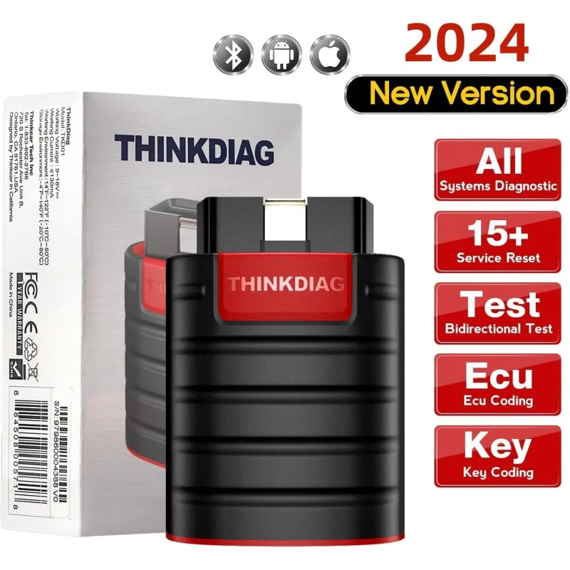 ThinkCar Thinkdiag New Boot All System Bidirectional scan OE Level Diagnostic Tool with ECU Coding 1 Year