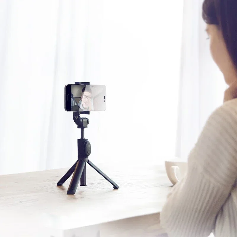 Складная палка для селфи Xiaomi mijia, беспроводная кнопка Bluetooth, затвора, монопод, подходит для IOS/Android/Xiaomi