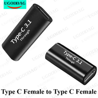 Type C Adapter Female to Female Converter Portable USB-C Charge Data Sync Adapter Type-C Extension Cable for Phone Tablet