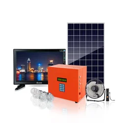 Sistemas de energia de armazenamento de energia solar fora da grade, Gerador Solar Portátil DC, Sistema Solar Home Pay as You Go, 20W 10W