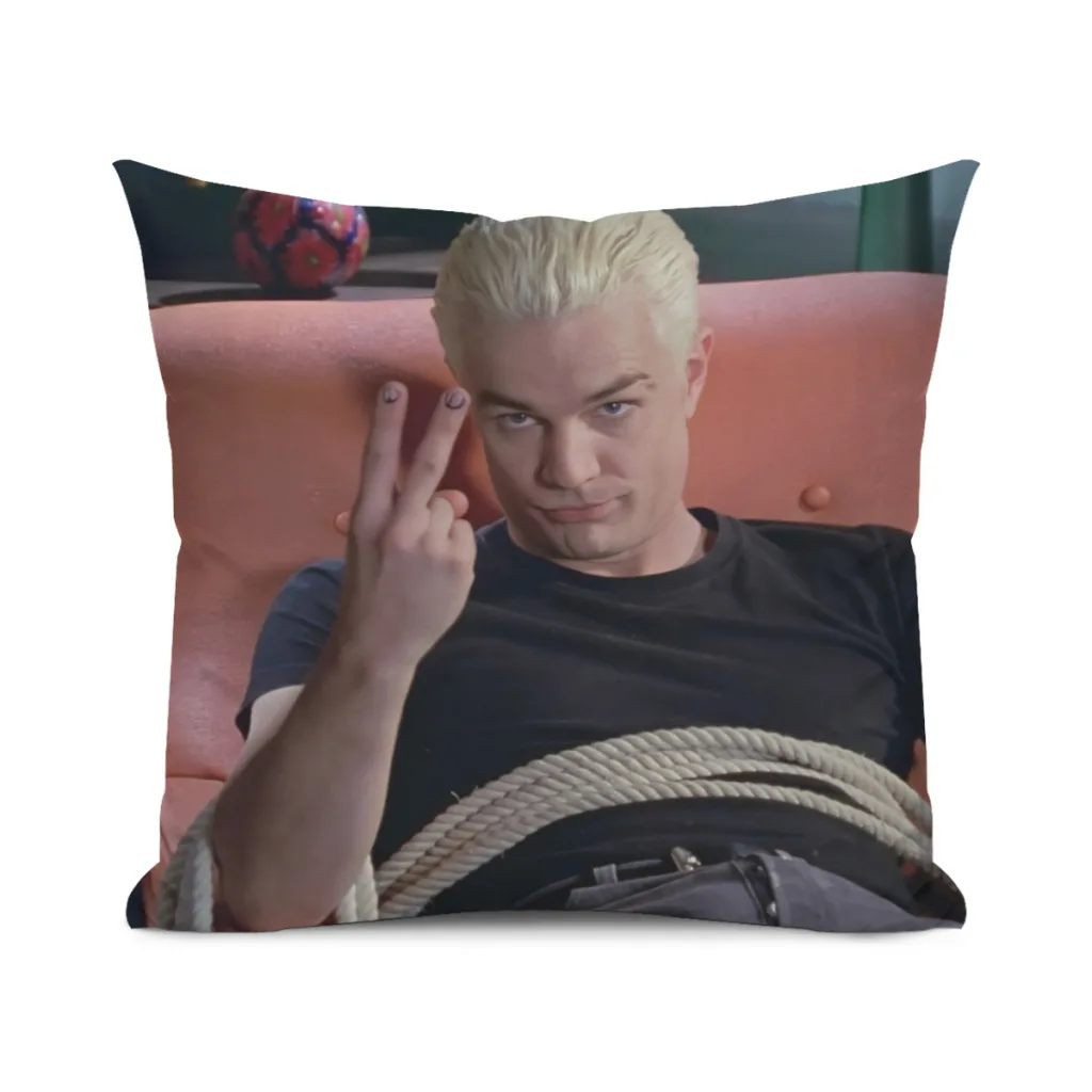 Cushion Cover  Home Decor Sofa Pillow Spike Peace Sign Buffy the Vampire Slayer Home Pillowcase