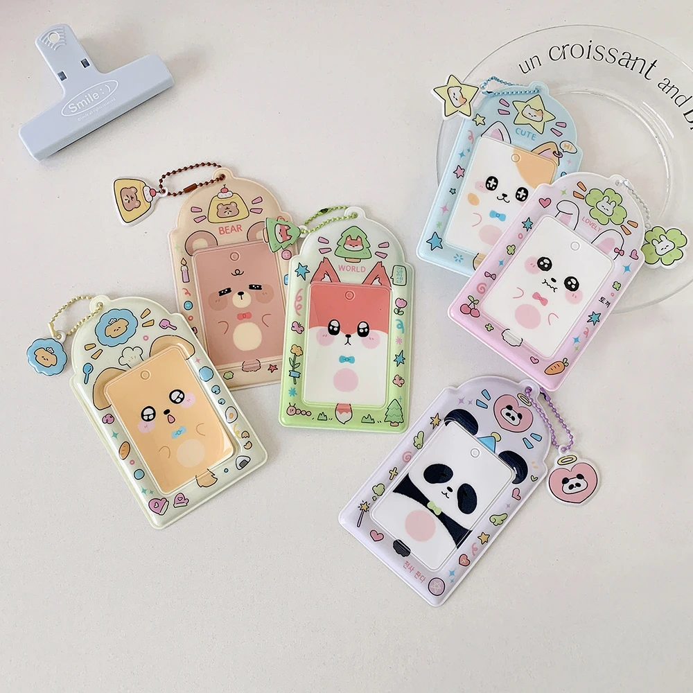 Photocard Holder, Kpop Photocard Holder Keychain, Cute Photo Card Holder Keychain Perfect for Photocards Binder
