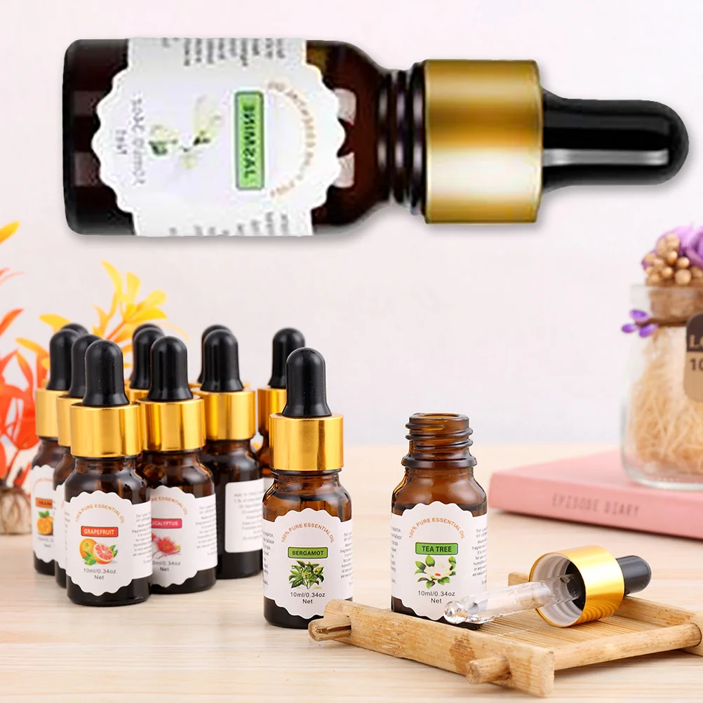 10 مللي زيت الياسمين النقي العطري للذوبان في الماء المرطب النفط لتنقية الهواء الروائح الناشر الاسترخاء استخدام