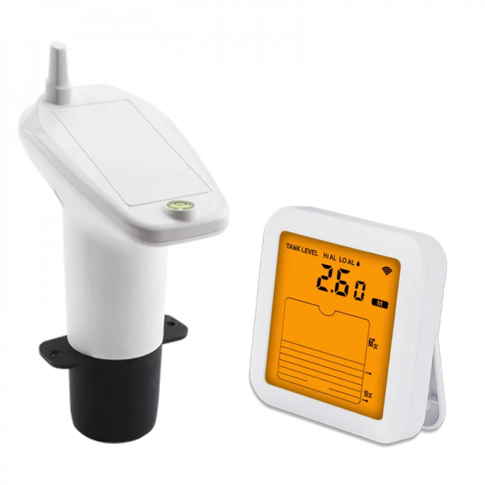 

Ultrasonic Water Tank Liquid Meter Time Display Multifunctional Liquid Gauge Low Battery Indicator Alarm Water Tank Measurement