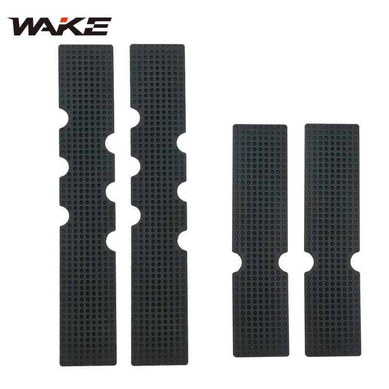 Wake Road Bike Handle Grip Pad Silicone Shock Absorber 4pcs Bicycle Wrap Strap Inner Pad Reusable Damping Grip Mat for Cycling