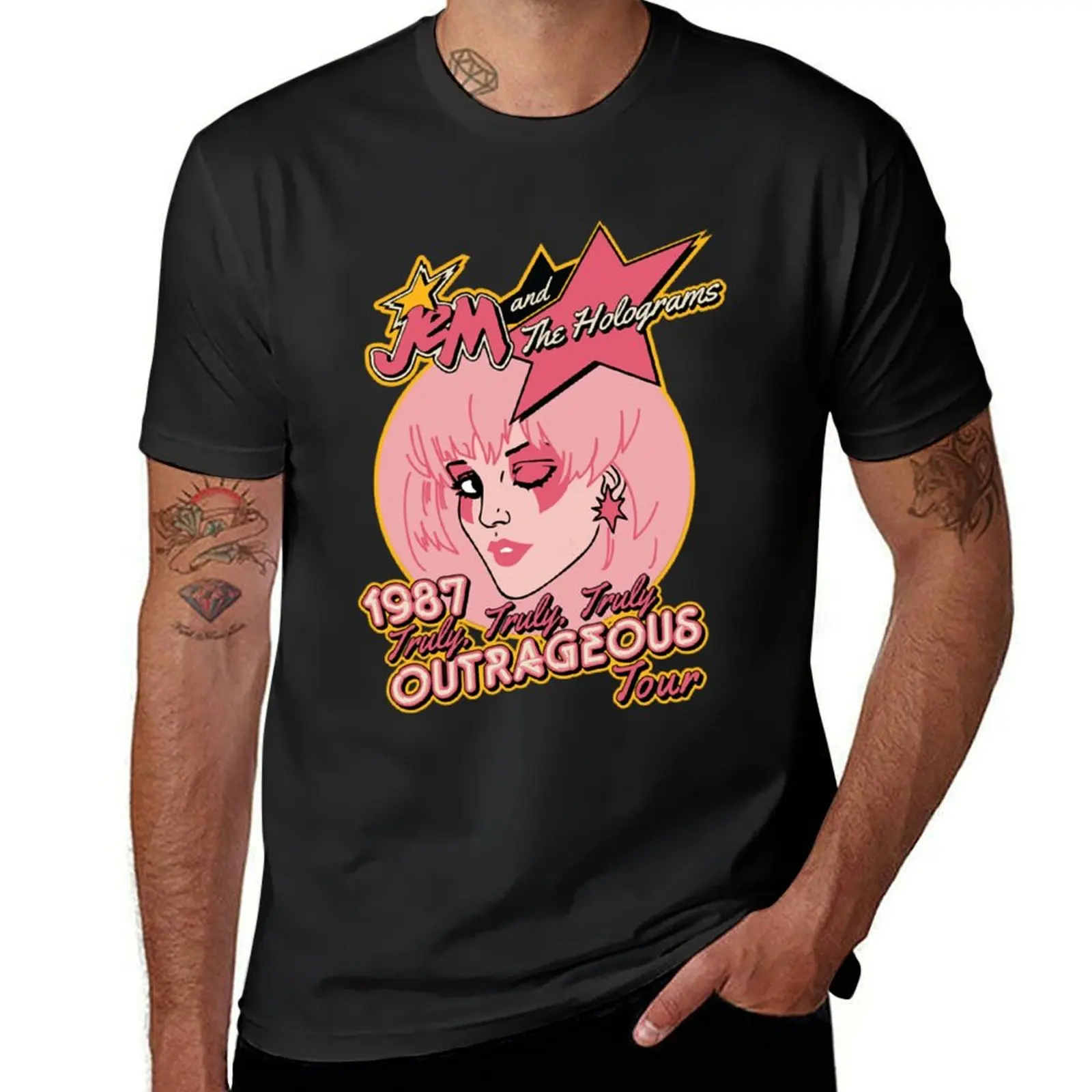 Jem And The Holograms T-Shirt cute tops shirts graphic tees anime clothes summer clothes T-shirt men