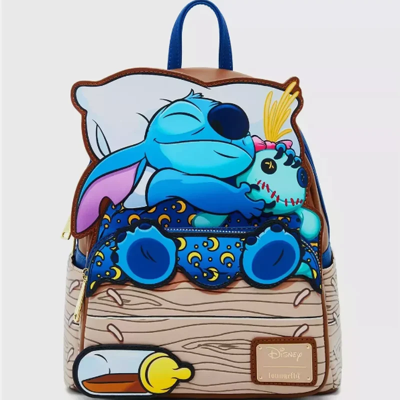 New Loungefly Disney Lilo/Stitch Mini Children'S Backpack Elementary School Backpack Girl Cute Shoulder Bag Outdoor Leisure Bag