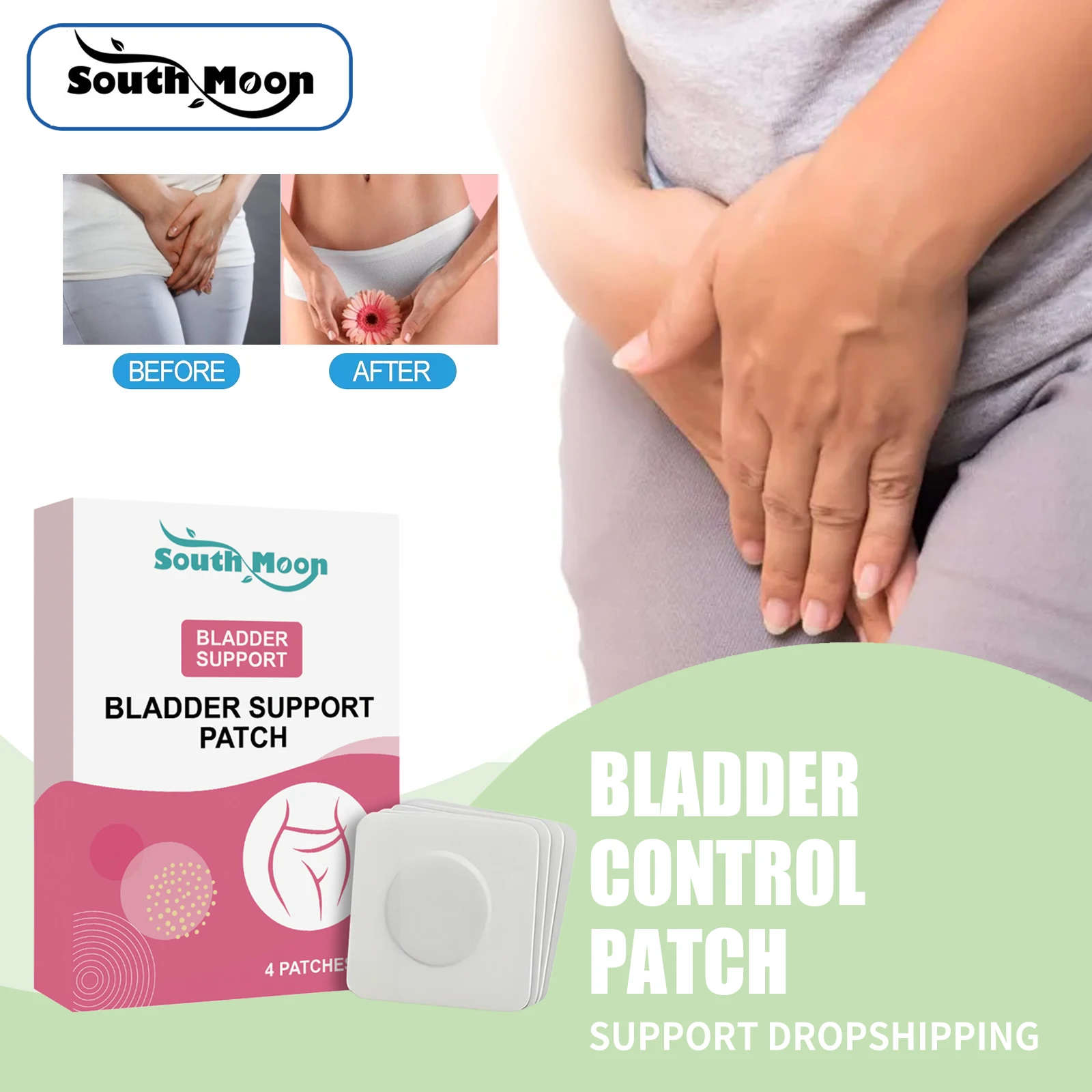 Female Bladder Control Patch Stimulate Pelvic Muscle Strength Increase Relieve Sneezing Leakage Urine Incontinence Care Stickers