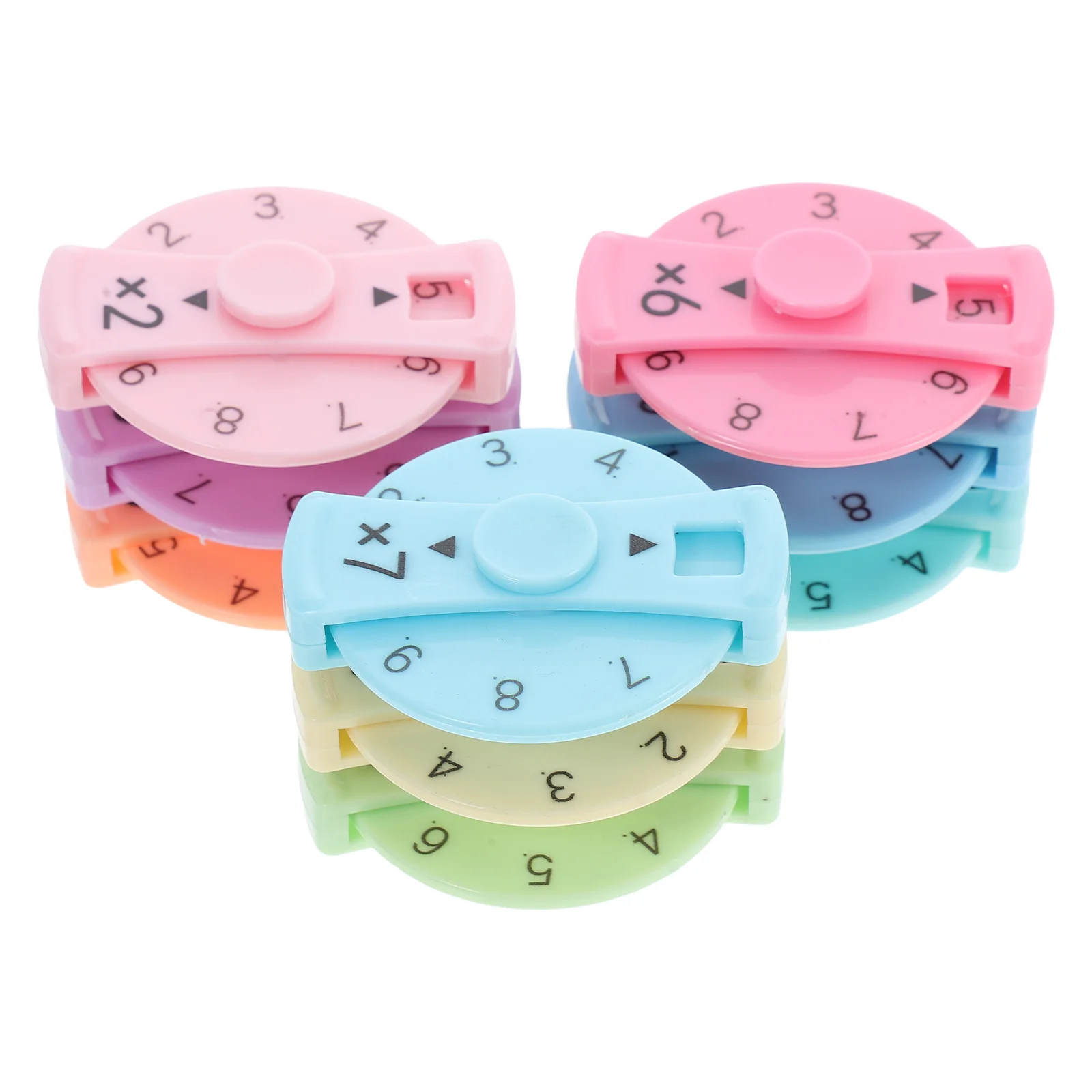 

9Pcs Multiplication Division Math Educational Interactive Learning Classroom Kids Sensory Fidget Gyro Game Set