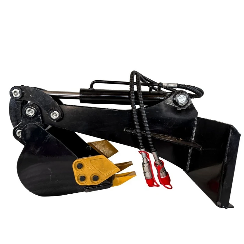 Skid loader hydraulic excavator attachment with gearbox and backhoe for digging pits make 4 days Fast delivery