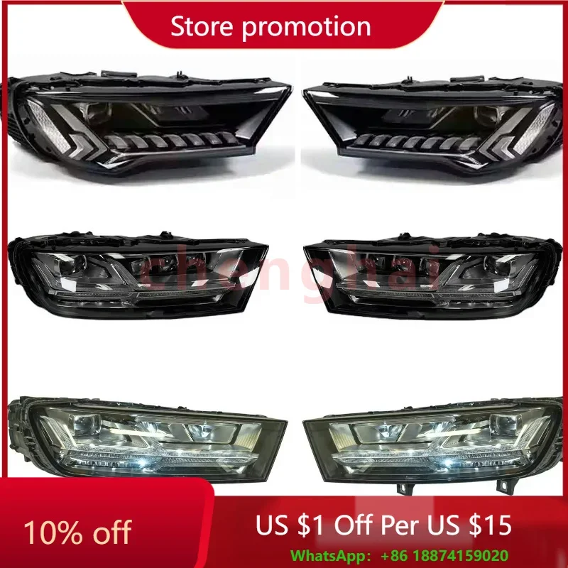 For Audi Q7 2021 years modified headlight Q7 laser version OEMODM 2022 2023 Audi SQ7 quattro 2.0 3.0 4.0T auto lighting systems