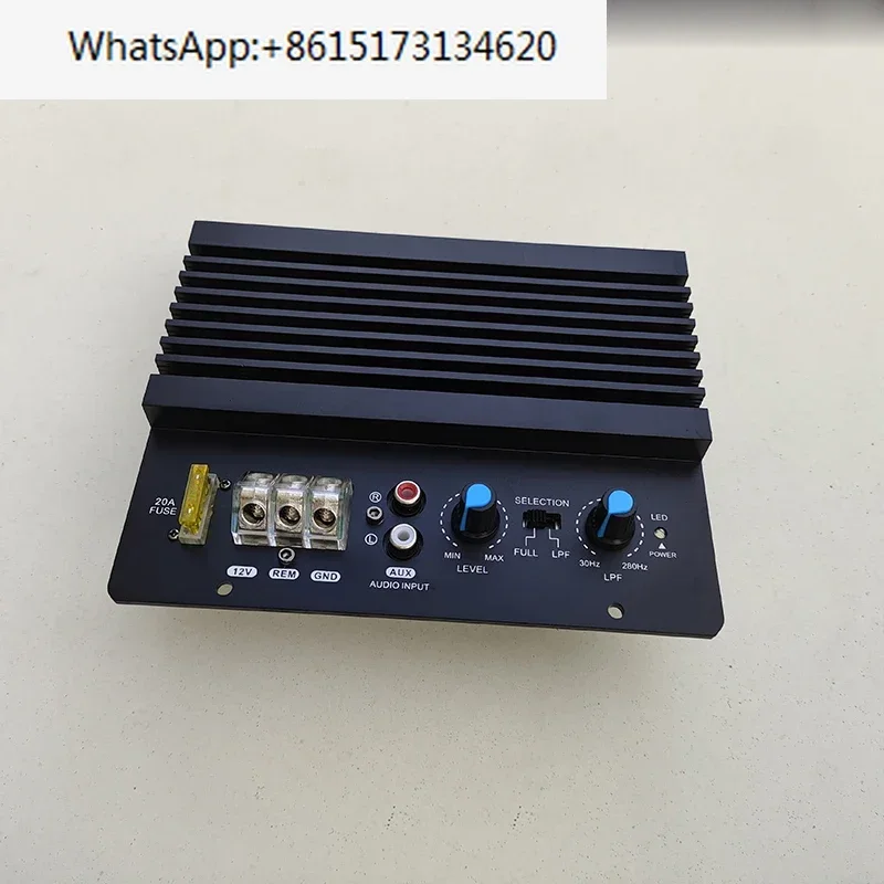 300W 12V high-power full-tone subwoofer imported tube amplifier board 10 inch 12 inch trapezoidal box subwoofer