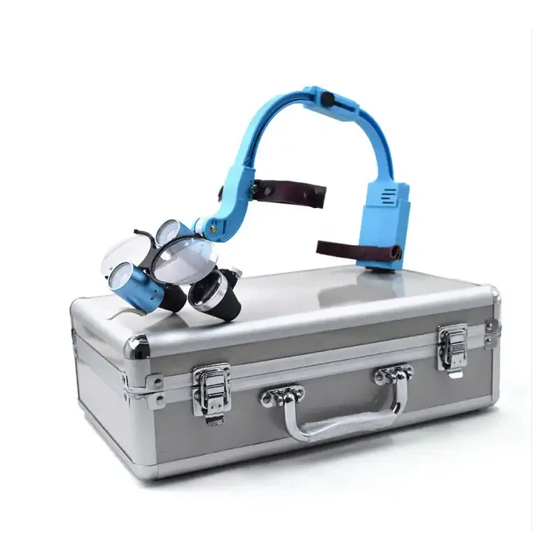 2.5x 3.5x Magnification Binocular Dental Loupe Surgery Surgical Magnifier With Headlight Led Light Medical Operation Loupe Lamp