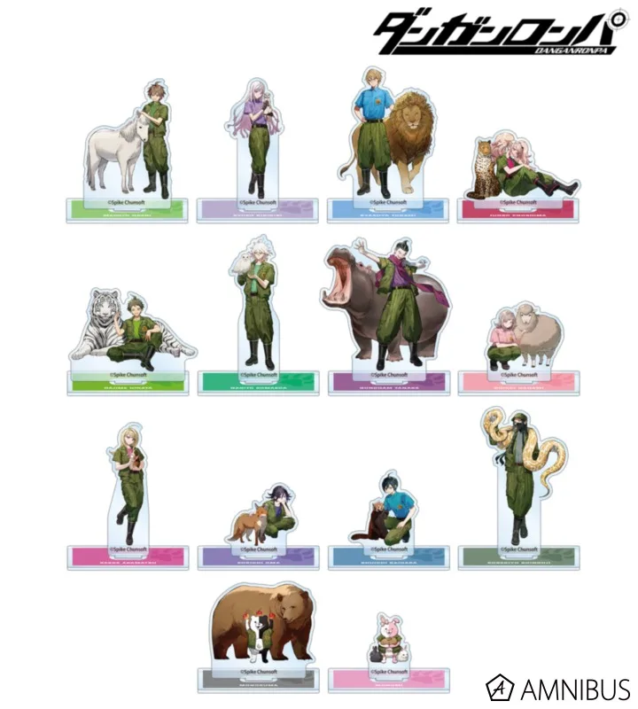 Anime Danganronpa DR Chiaki Nanami Nagito Komaeda Hajime Hinata Angel Devil Acrylic Stand Tabletop Ornament Pendant Keychain