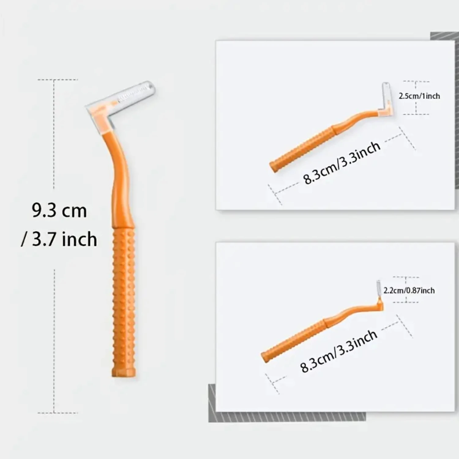 Pacote de 10 escovas interdentais em forma de L de alta qualidade para aparelho e limpeza profunda dos dentes, cada comprimento de 3,7 polegadas, Excelentes