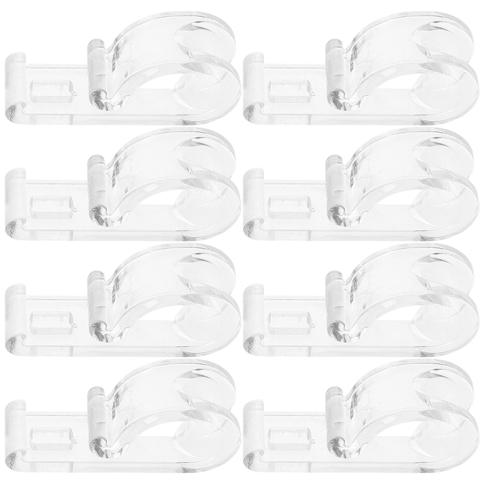 

20Pcs Clear Curtain Positioning Hooks Heavy-Duty Roller Shade Clips Easy Install for Home Window Blinds Vertical Roman Chains