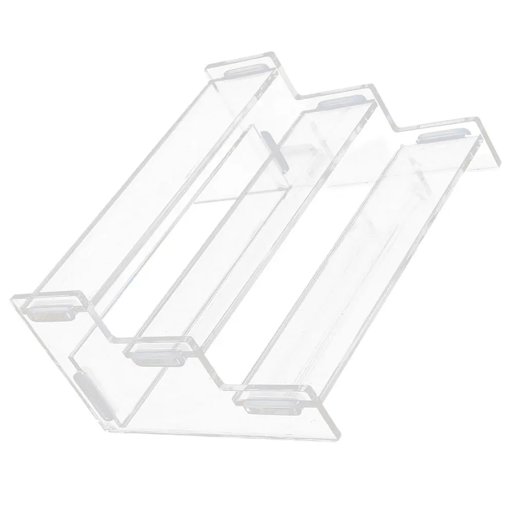 

Clear Acrylic Three Tiers Shelf Organizer for Characters Statues Product Samples Collectibles Home Storage Skincare Shelf